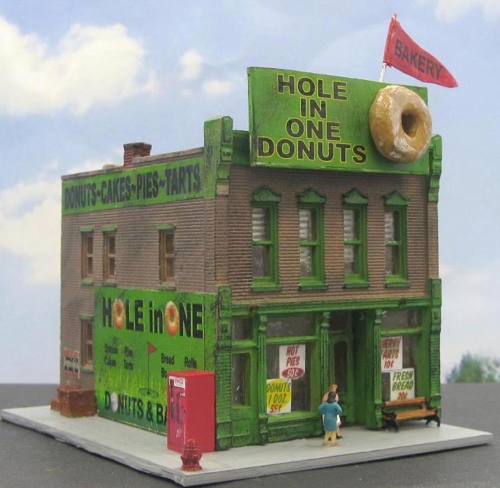 N scale donut shop