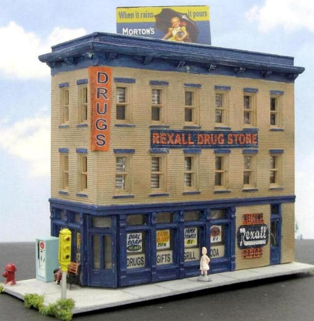 n scale rexall drug store