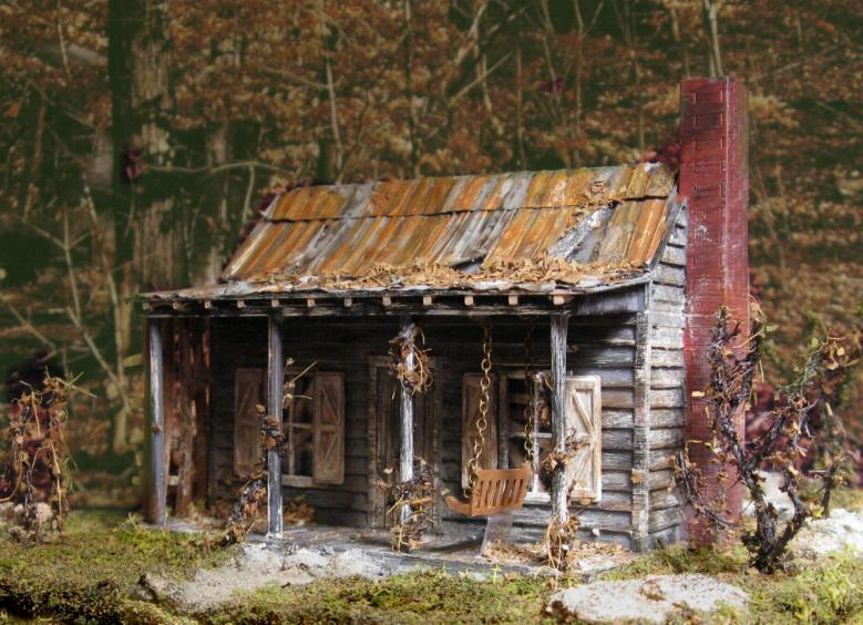 evil dead cabin diorama