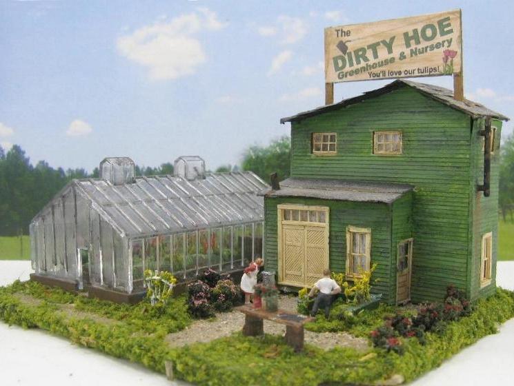 HO scale Greenhouse