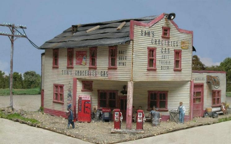 HO scale grocery store