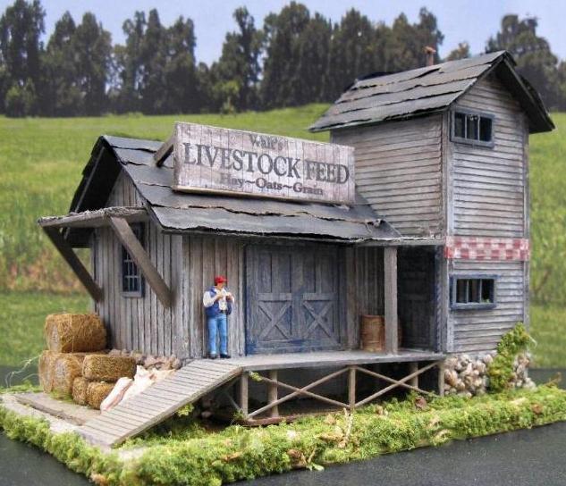 livestock feed store model trains