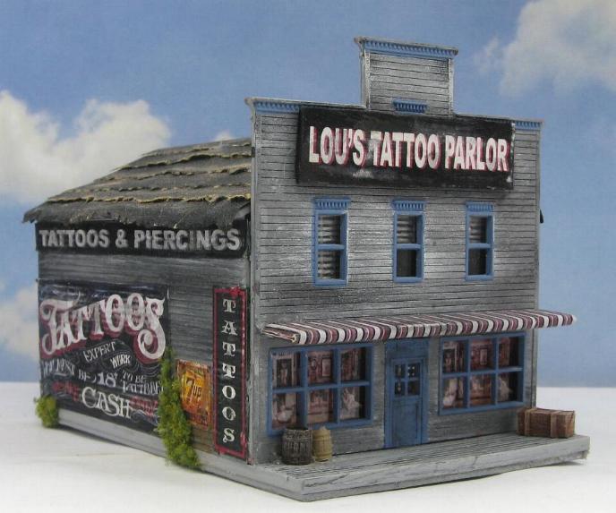 N scale Tattoo Parlor
